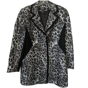 Dennis Basso Woven Brocade Topper with Luxe Crepe